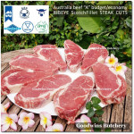 Beef Ribeye Scotch-Fillet Cube-Roll BUDGET frozen Australia AMG steak cuts thickness: 2.5 & 1cm (price/kg)